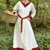 Viking Dress Helga, Natural-red