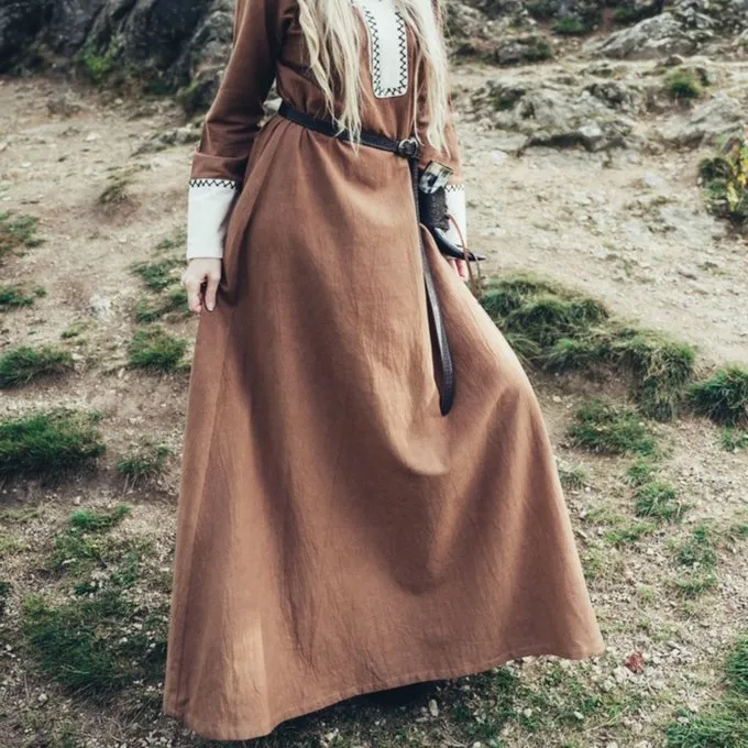 Leonardo Carbone Viking Dress Lagertha, Sand - Image 5