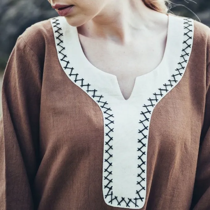 Leonardo Carbone Viking Dress Lagertha, Sand - Image 6