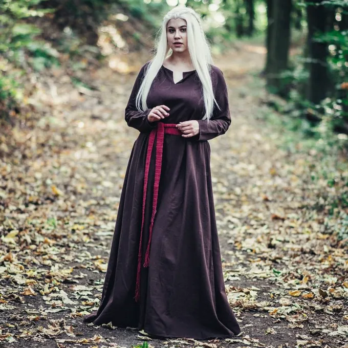 Leonardo Carbone Viking Dress Lina, Dark Brown - Image 2