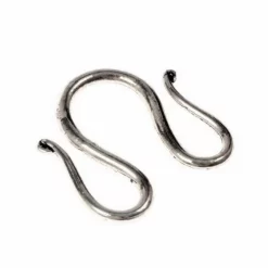 Viking Jewelry Hook, Double, Silvered