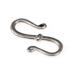 Viking Jewelry Hook, Double, Silvered