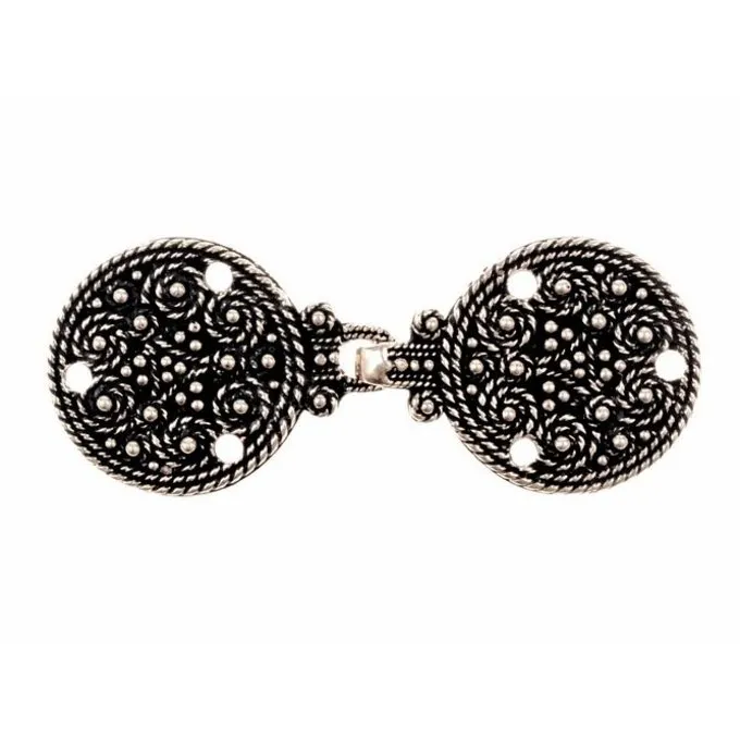 Viking Mantle Clasp Birka, Silvered