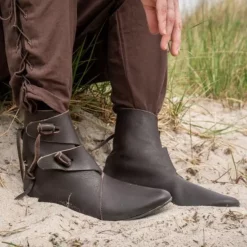 Epic Armoury Viking Shoes Jorvik With Rubber Sole, Brown