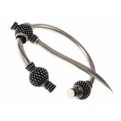 Viking Thistle Fibula Small, Silvered