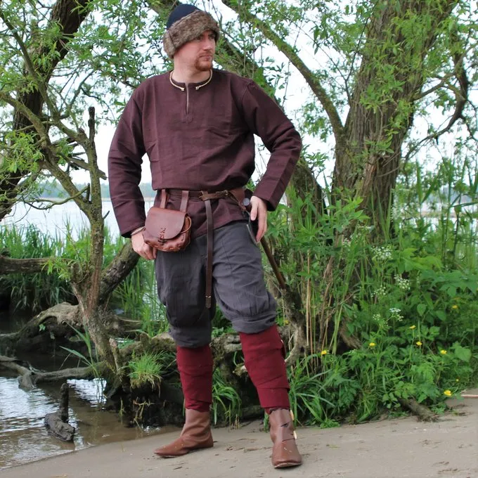 Leonardo Carbone Viking Trousers Dublin, Brown - Image 3