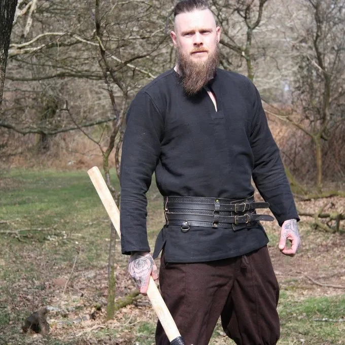 Leonardo Carbone Viking Tunic Hans, Black