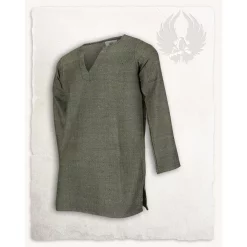 Mytholon Viking Tunic Tronde, Herringbone Motif, Green
