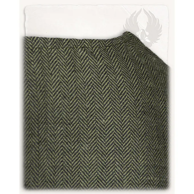 Mytholon Viking Tunic Tronde, Herringbone Motif, Green - Image 4