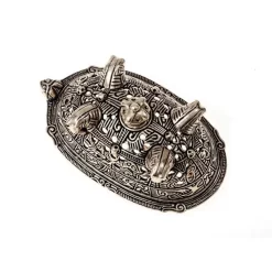 Viking Turtle Brooch Birka, Grave 860, Silvered