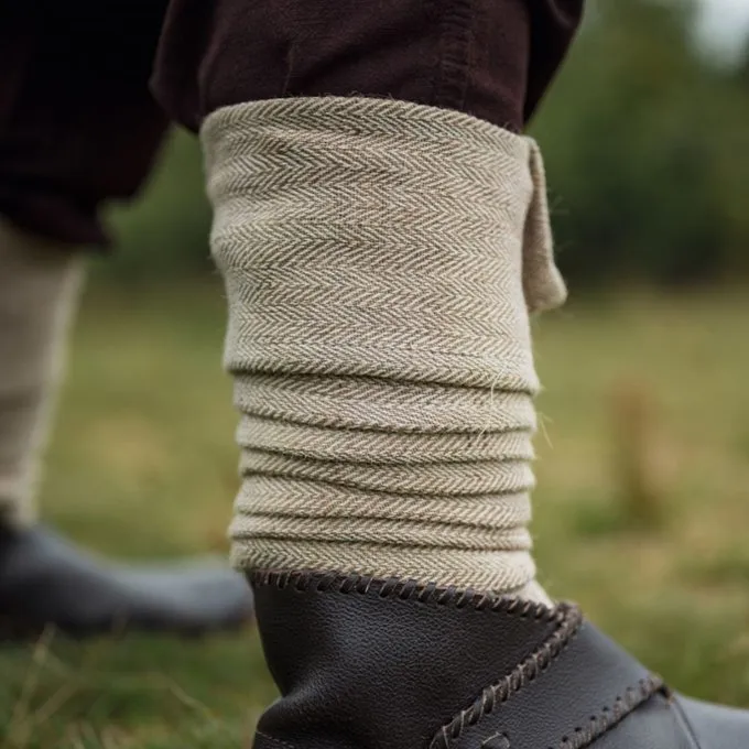 Leonardo Carbone Viking Winingas Herringbone Motif Halfdan, Natural - Image 3