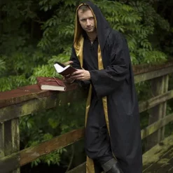 Epic Armoury Wizard Robe, Black-yellow
