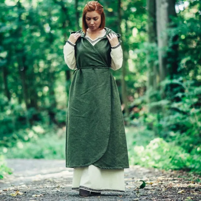 Leonardo Carbone Wrap Dress Thyra, Green